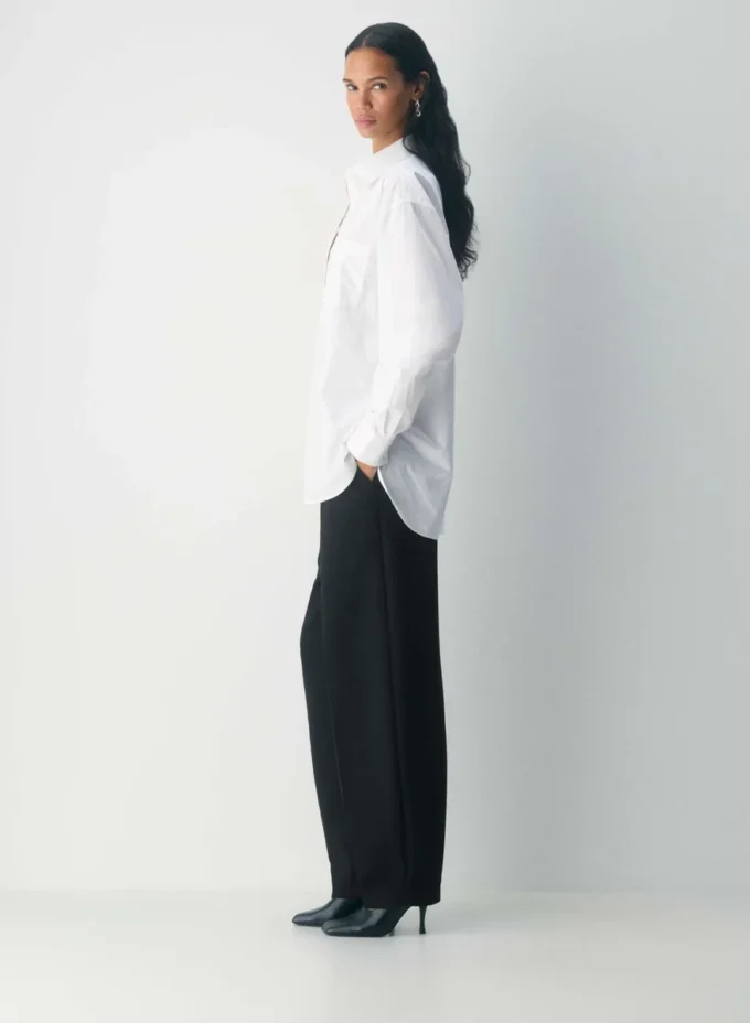 Chemise oversize en popeline