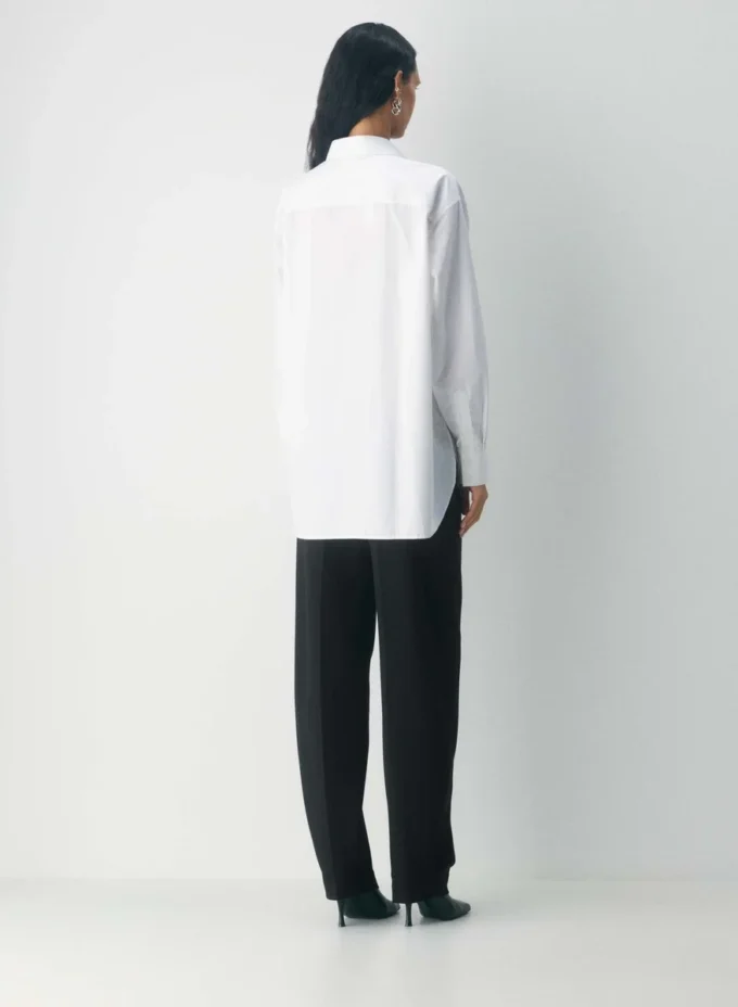 Chemise oversize en popeline