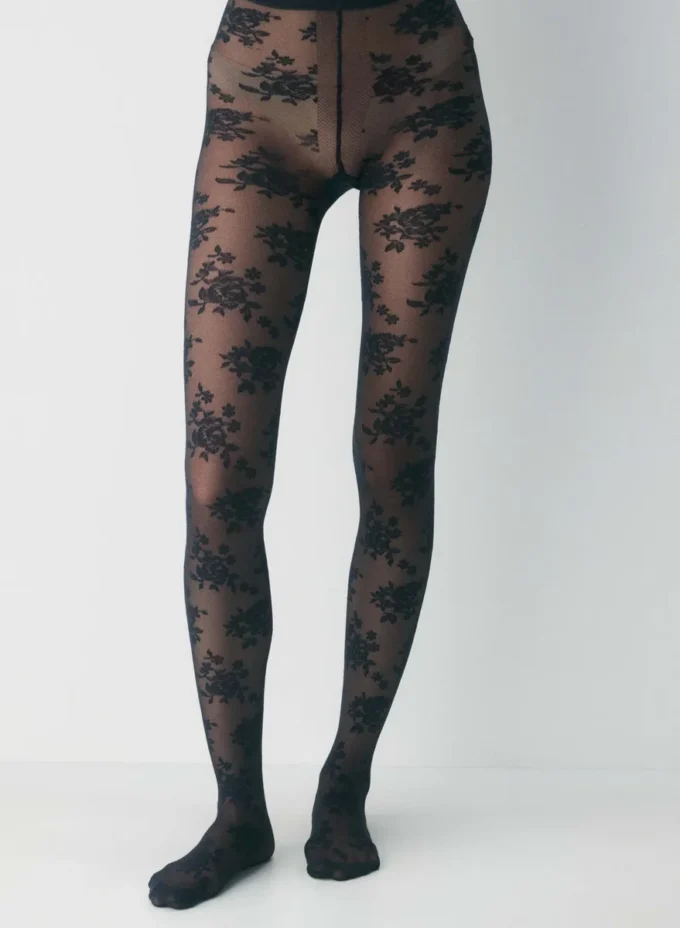 Collants en dentelle Floret