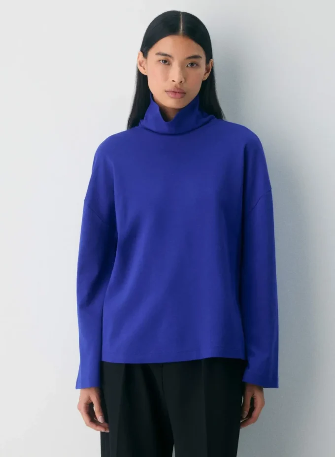 Coton InterLock Col roulé Rydel