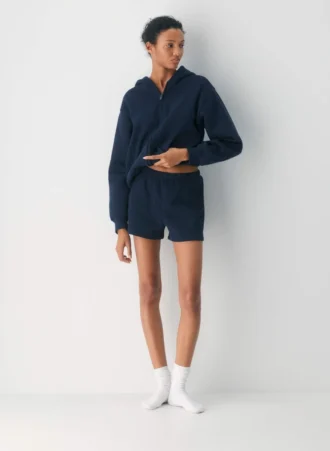 Cozy Sweatfleece Mini-short taille haute parfait