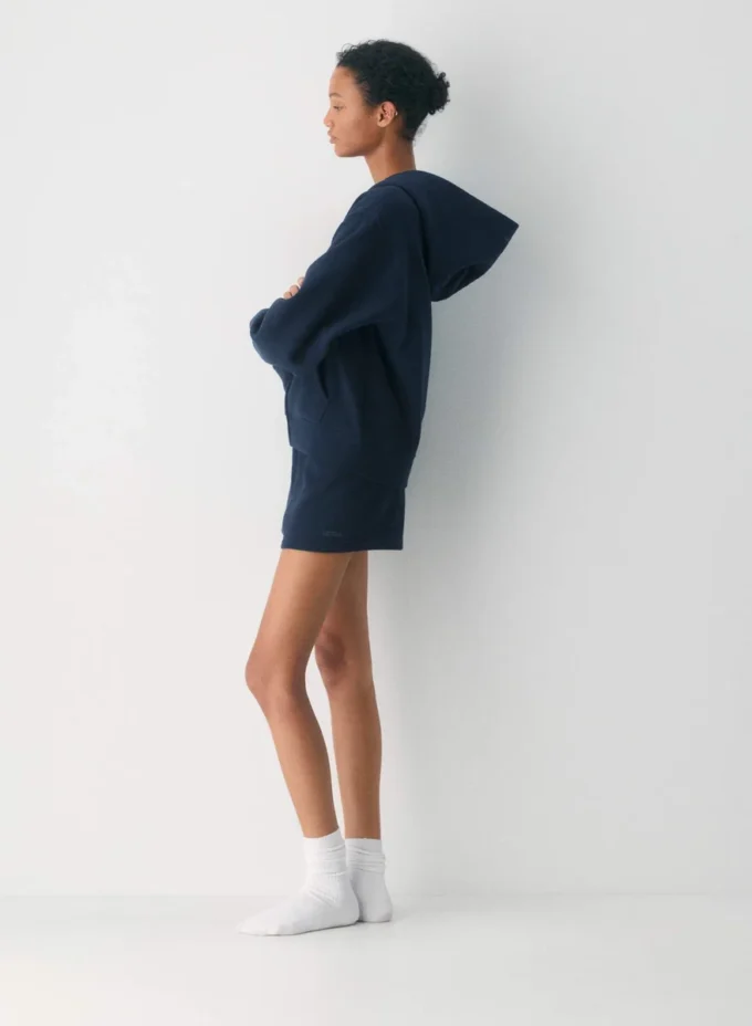 Cozy Sweatfleece Mini-short taille haute parfait