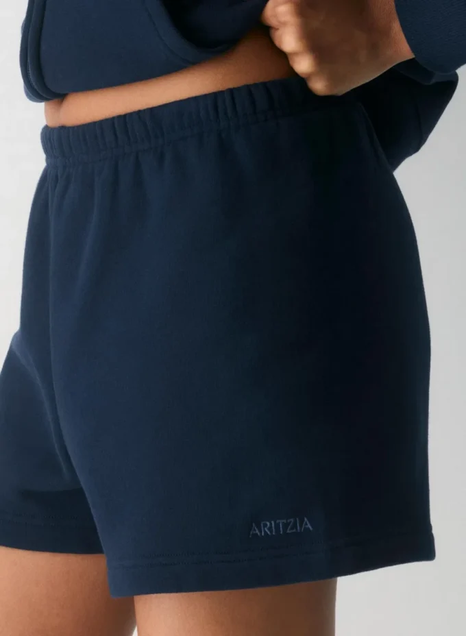 Cozy Sweatfleece Mini-short taille haute parfait