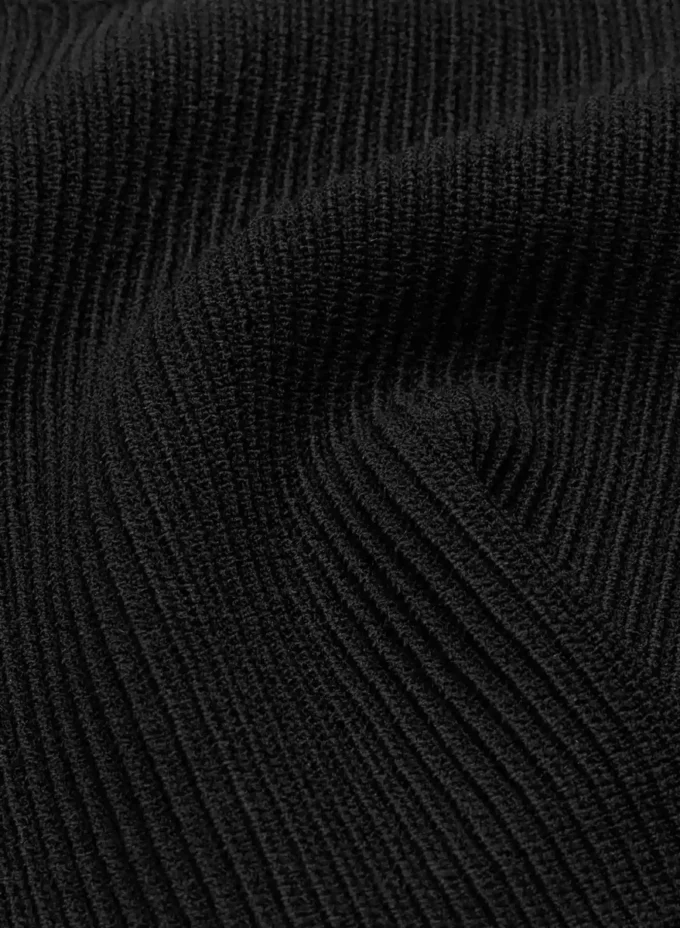 Débardeur court à encolure carrée en maille sculptée
