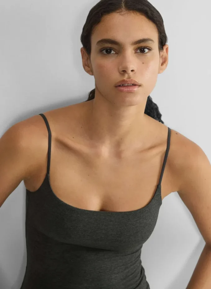 débardeur à encolure carrée Casual Contour