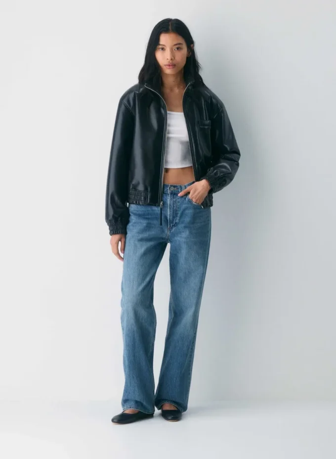 Débardeur à encolure carrée et taille ajustée en coton côtelé extensible HomeStretch™