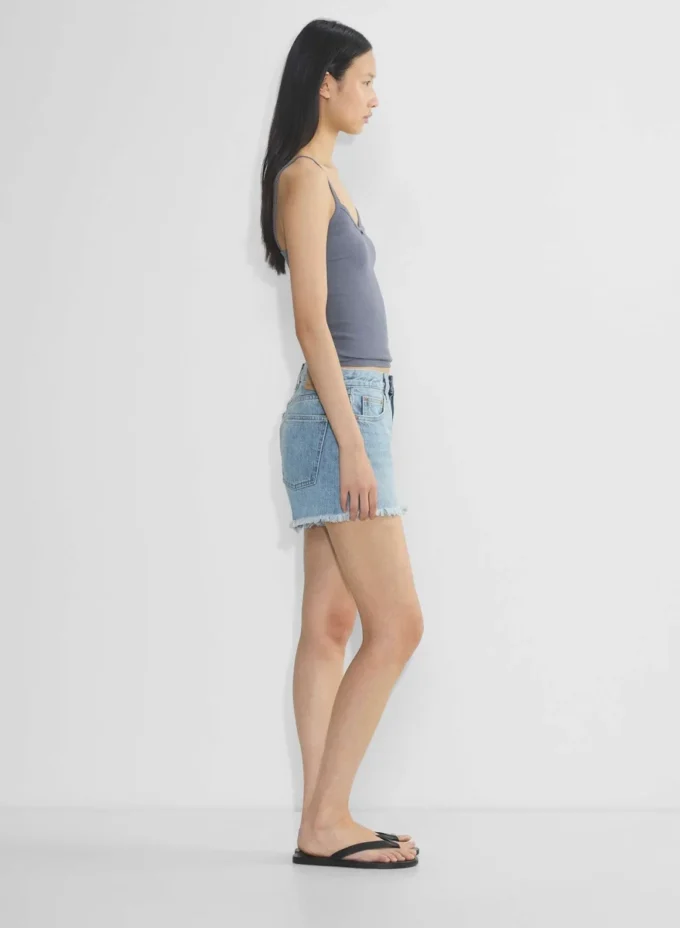 Débardeur à encolure en V et dentelle HomeStretch™ Rib