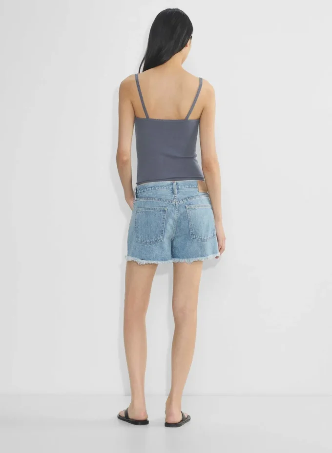 Débardeur à encolure en V et dentelle HomeStretch™ Rib