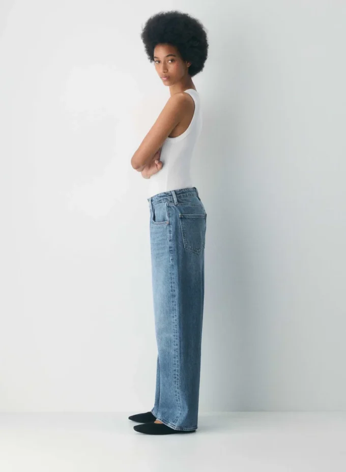 Denim Forum Jean boyfriend baggy taille basse des années 90