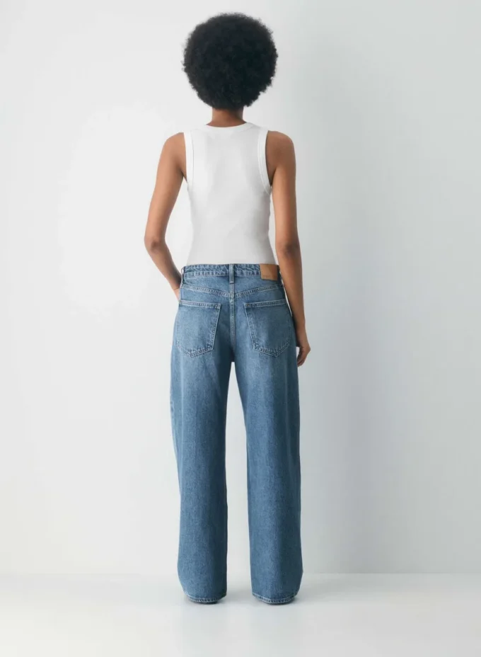 Denim Forum Jean boyfriend baggy taille basse des années 90