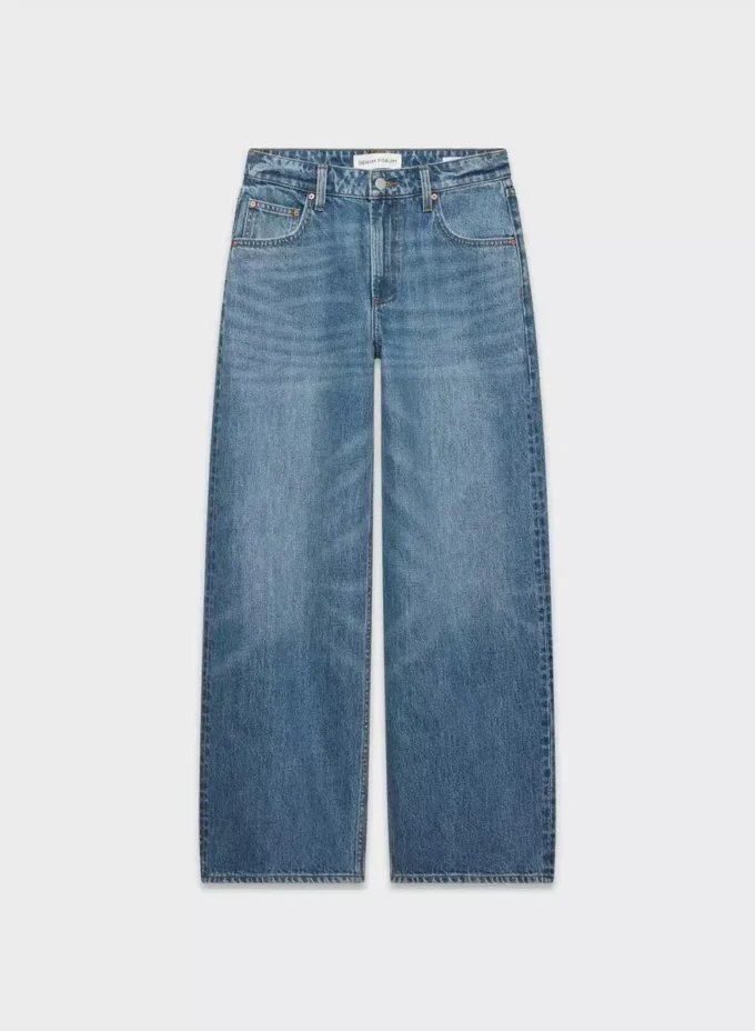 Denim Forum Jean boyfriend baggy taille basse des années 90