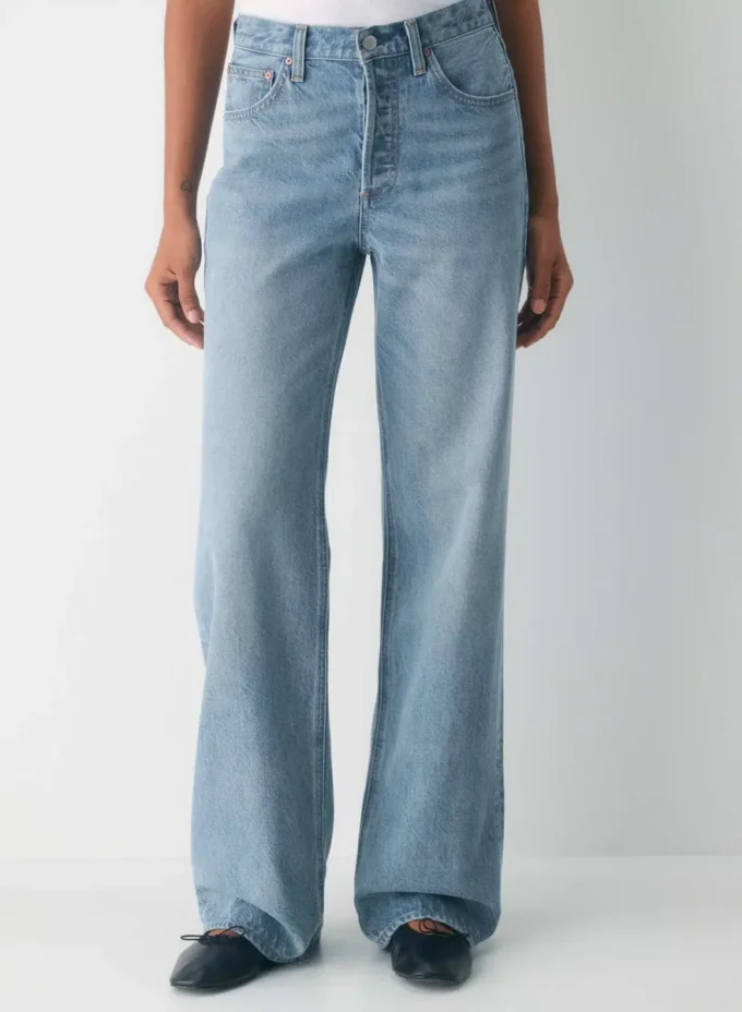 Denim Forum Jean large taille moyenne vintage des années 90