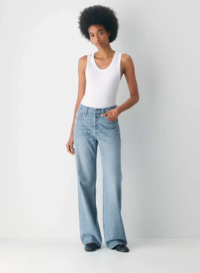 Denim Forum Jean large taille moyenne vintage des années 90
