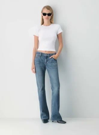 Denim Forum Jean évasé taille basse des années 2000