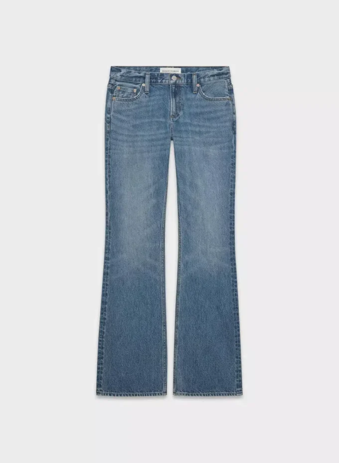 Denim Forum Jean évasé taille basse des années 2000