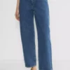 Denim Forum Kai Jean ample à taille mi-haute et coupe droite