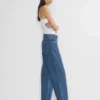 Denim Forum Kai Jean ample à taille mi-haute et coupe droite