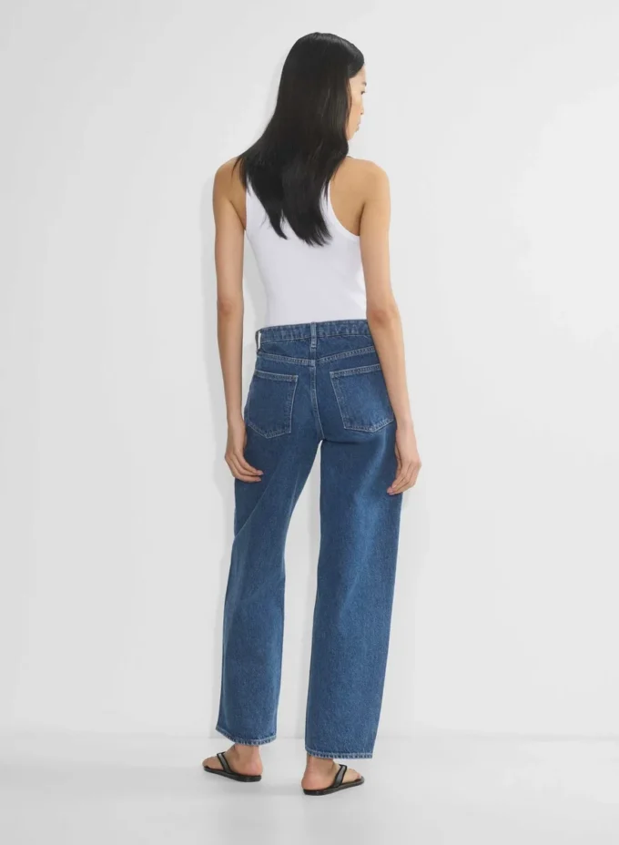 Denim Forum Kai Jean ample à taille mi-haute et coupe droite