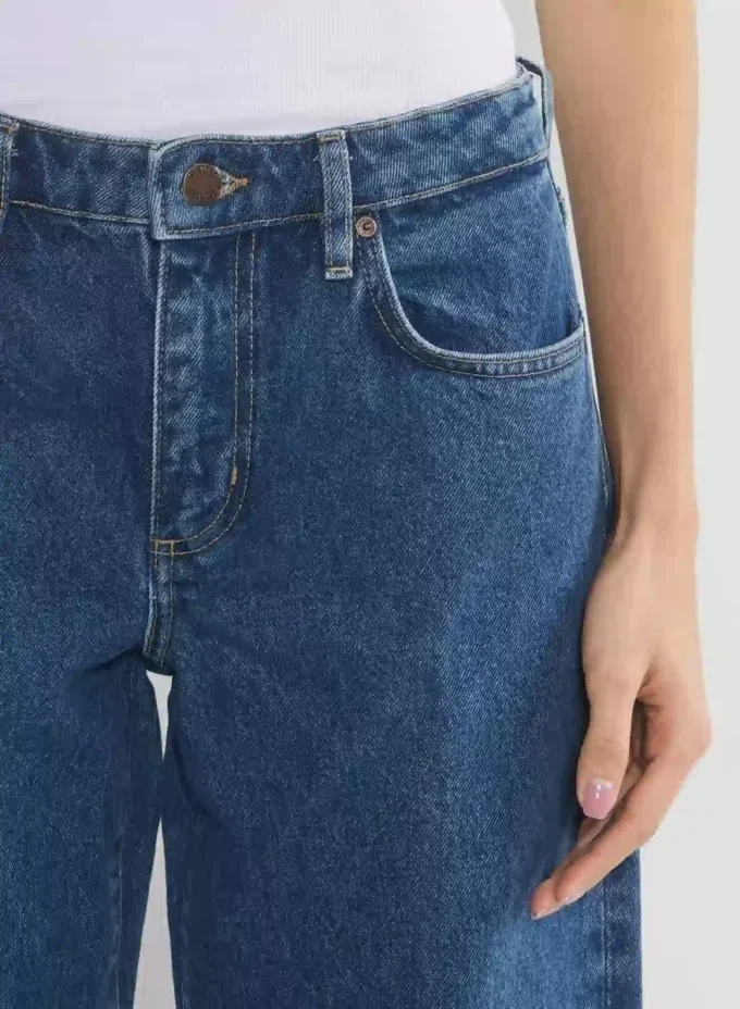 Denim Forum Kai Jean ample à taille mi-haute et coupe droite