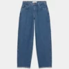 Denim Forum Kai Jean ample à taille mi-haute et coupe droite