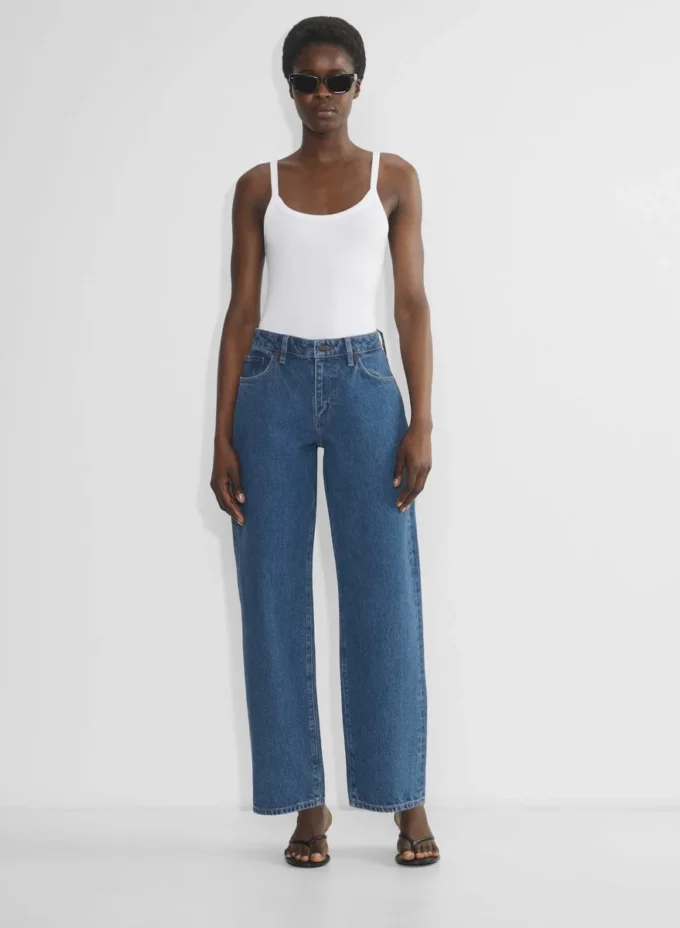 Denim Forum Kai Jean taille mi-haute à coupe ample et ajustée