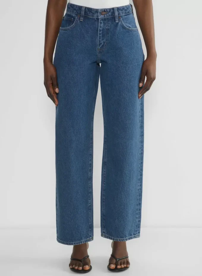 Denim Forum Kai Jean taille mi-haute à coupe ample et ajustée
