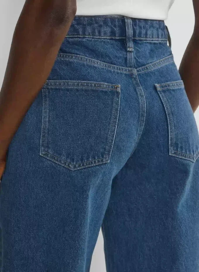 Denim Forum Kai Jean taille mi-haute à coupe ample et ajustée