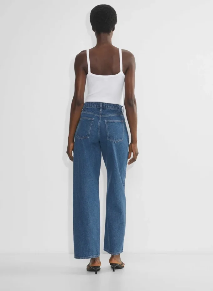 Denim Forum Kai Jean taille mi-haute à coupe ample et ajustée