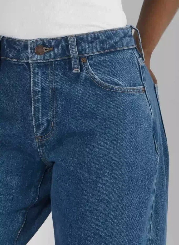 Denim Forum Kai Jean taille mi-haute à coupe ample et ajustée
