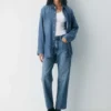 Denim Forum La chemise en denim confortable des années 80