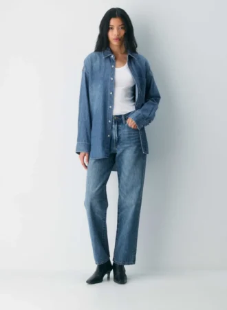 Denim Forum La chemise en denim confortable des années 80