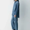 Denim Forum La chemise en denim confortable des années 80