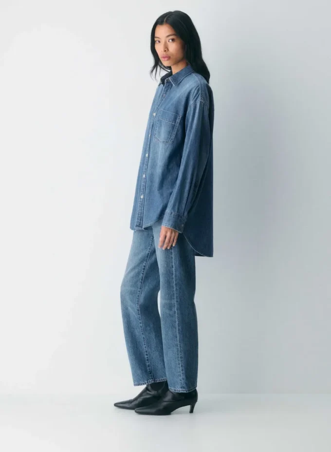 Denim Forum La chemise en denim confortable des années 80