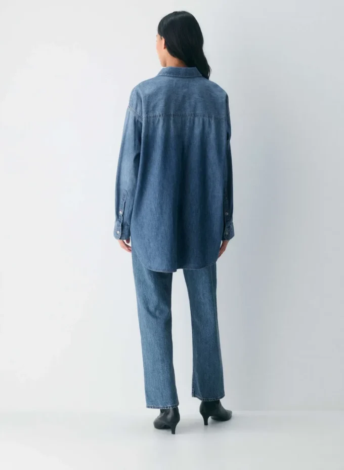 Denim Forum La chemise en denim confortable des années 80