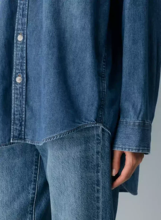 Denim Forum La chemise en denim confortable des années 80