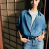 Denim Forum La chemise en denim confortable des années 80