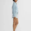 Denim Forum La chemise en denim à taille confortable des années 80