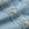 Denim Forum La chemise en denim à taille confortable des années 80