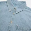 Denim Forum La chemise en denim à taille confortable des années 80