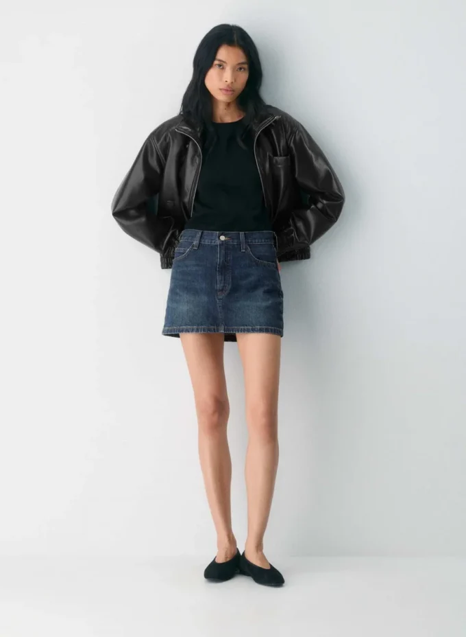 Denim Forum La jupe en denim Ricci des années 90