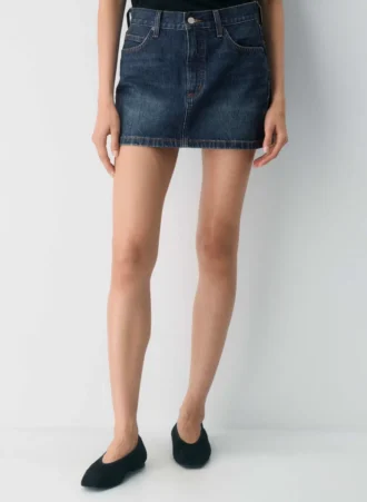 Denim Forum La jupe en denim Ricci des années 90