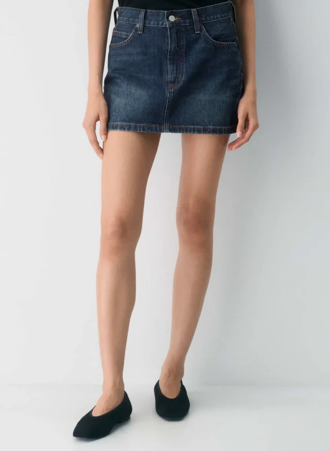 Denim Forum La jupe en denim Ricci des années 90