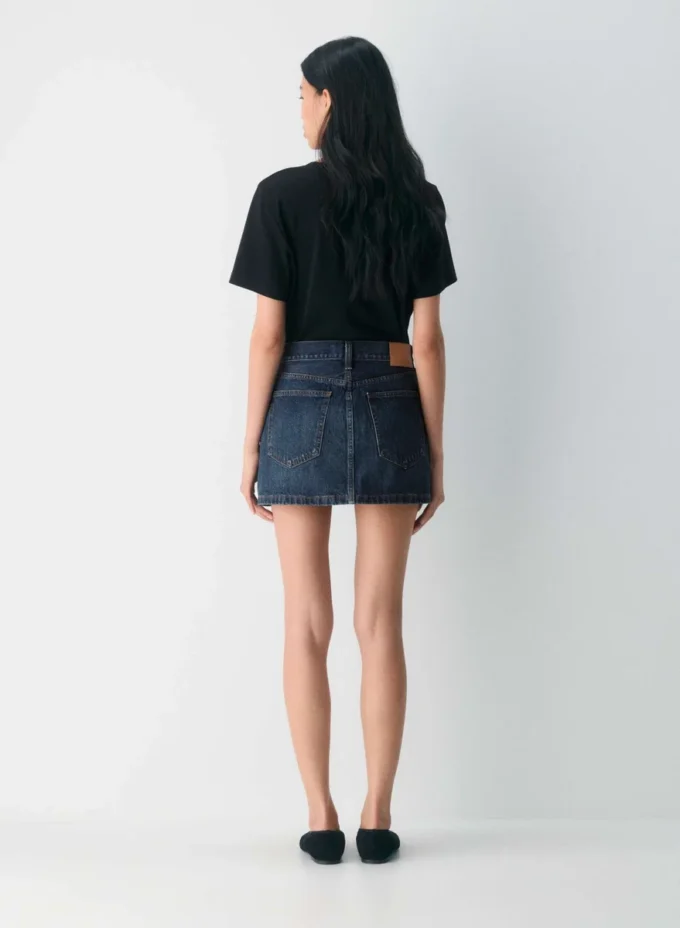 Denim Forum La jupe en denim Ricci des années 90