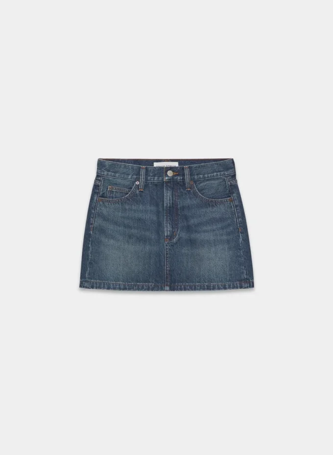 Denim Forum La jupe en denim Ricci des années 90