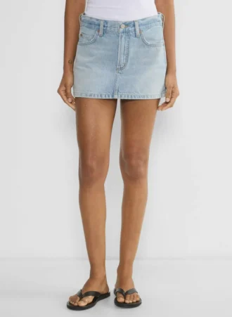 Denim Forum La jupe micro en denim vintage des années 90