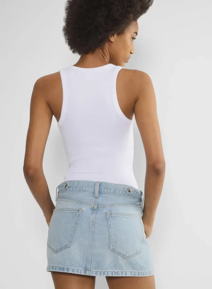 Denim Forum La jupe micro en denim vintage des années 90