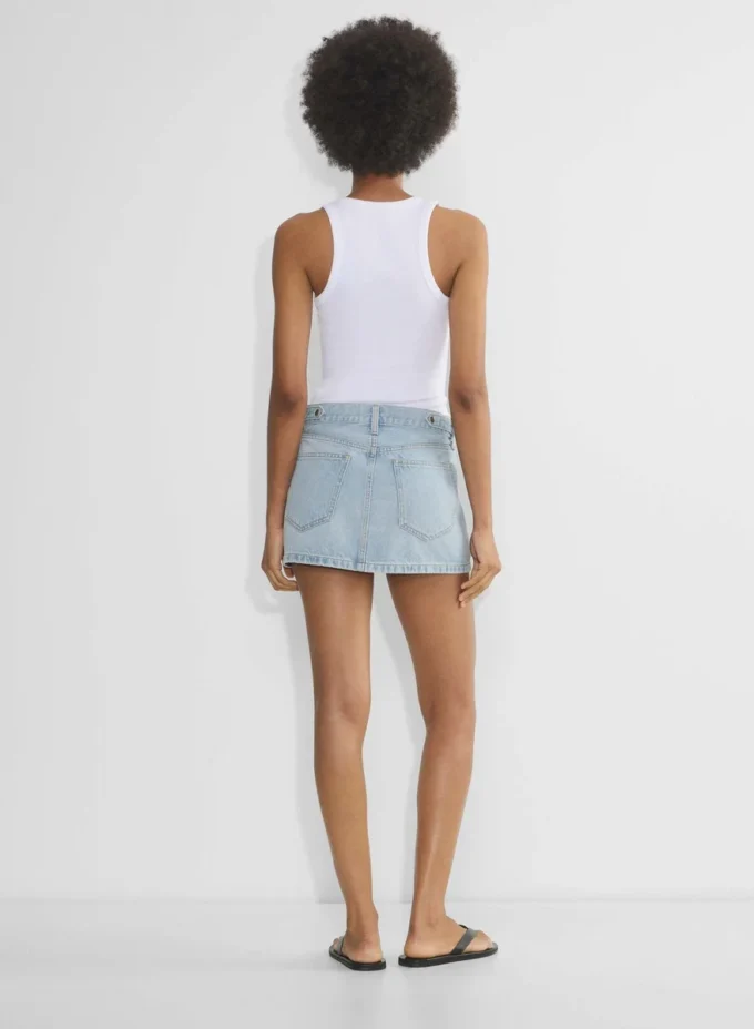 Denim Forum La jupe micro en denim vintage des années 90
