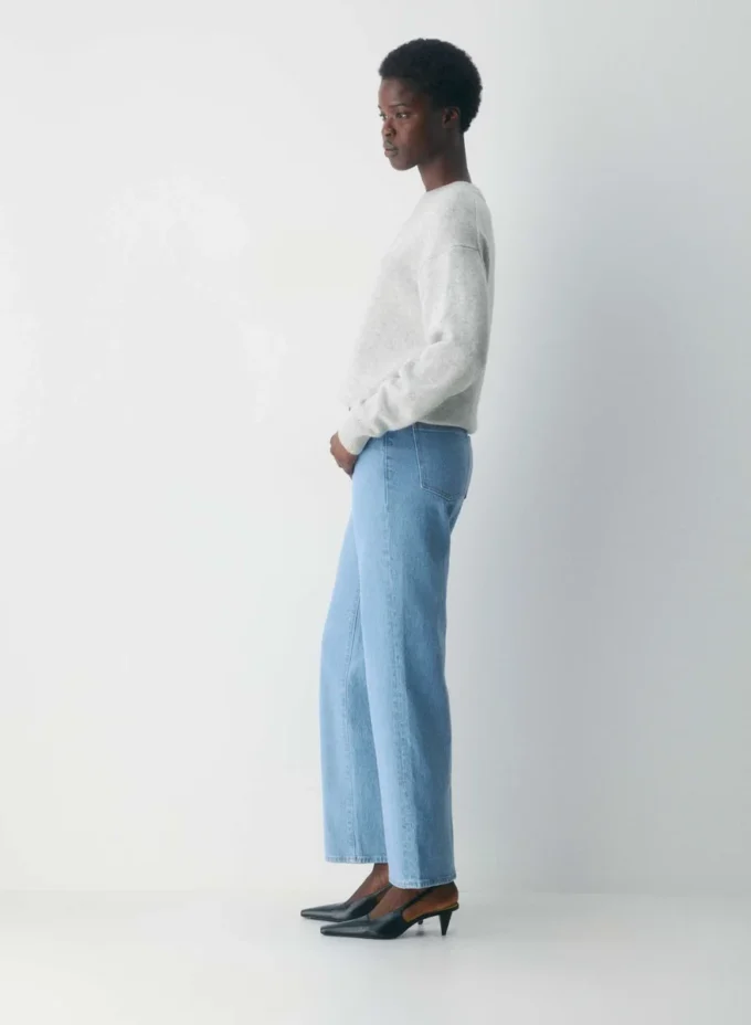 Denim Forum Lana Jean large taille mi-haute à coupe ajustée