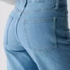 Denim Forum Lana Jean large taille mi-haute à coupe ajustée