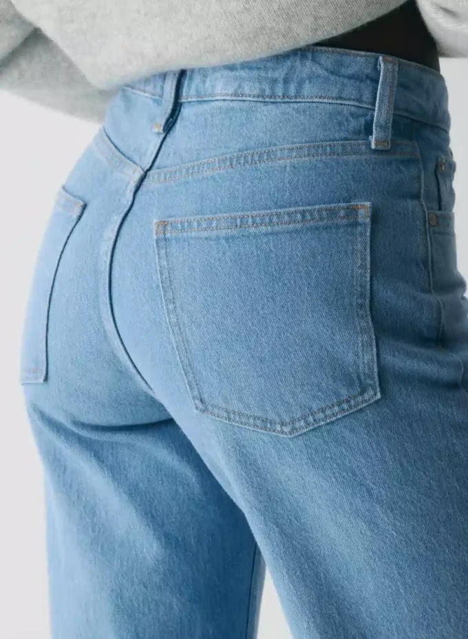 Denim Forum Lana Jean large taille mi-haute à coupe ajustée